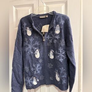 Croft & Barrow Christmas Snowman Sweater